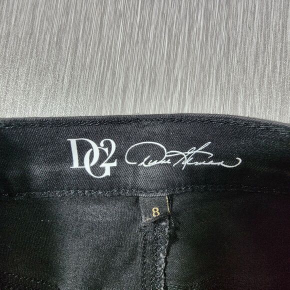 DG2 Women's Size 8 Classic Stretch Black Jeans Studded PRE OWNED - Picture 5 of 13